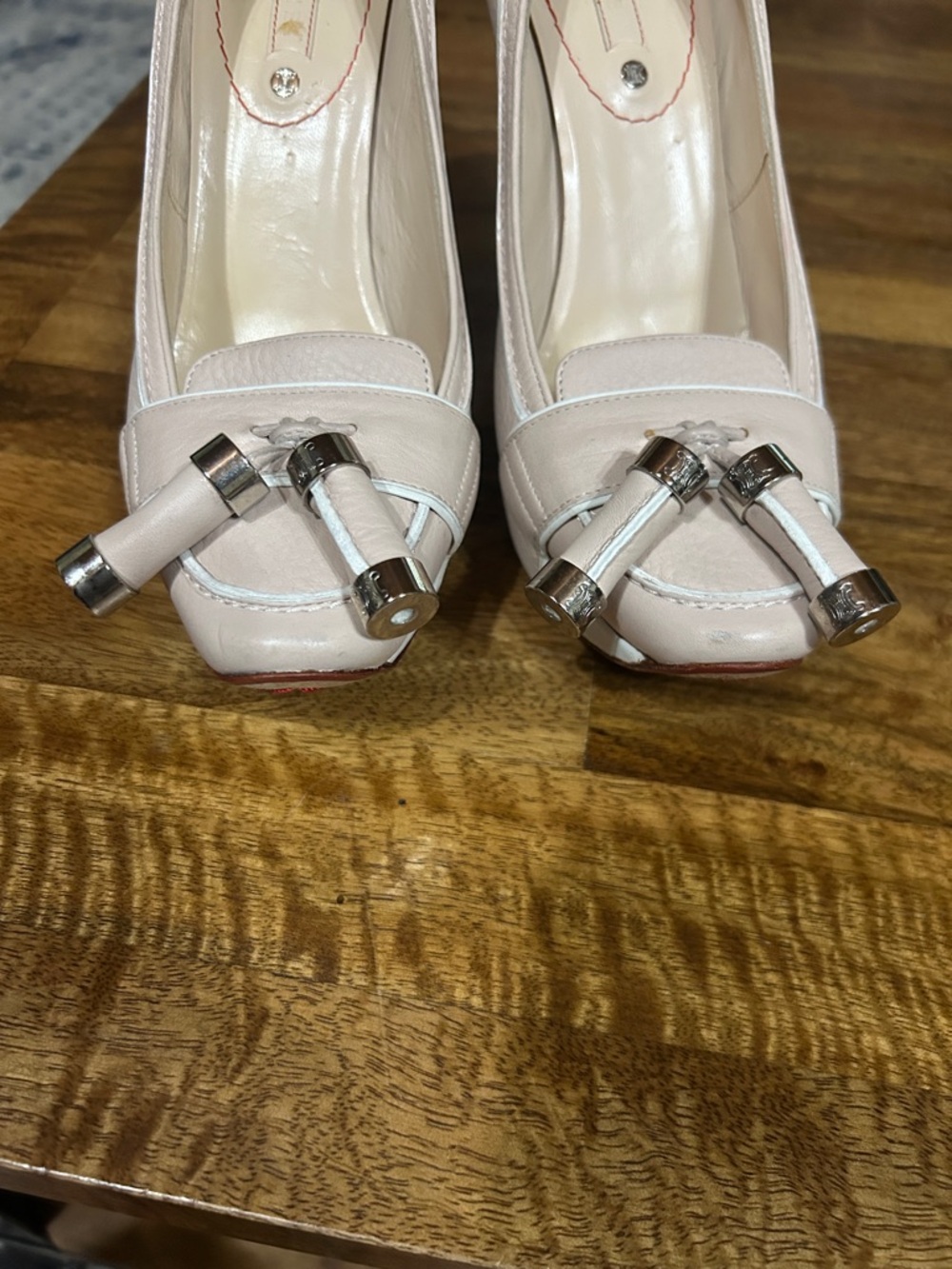 Celine Leather Tassel Accents Pumps
Women's Size size 37 1/2 (US 7-7 1/2) - Picture 11 of 11